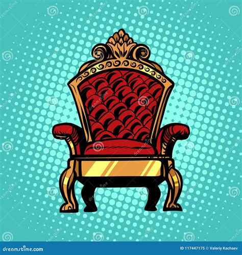 King On Throne Clipart Vector Illustration | CartoonDealer.com #77003504