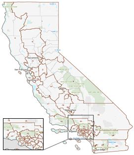 California State Assembly District Map - Maps Model Online