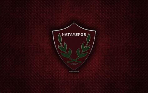 Download wallpapers Hatayspor, Turkish football club, red metal texture ...