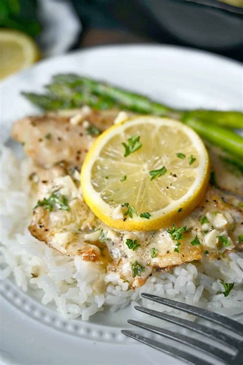 Tilapia with Lemon Butter Sauce - Butter Your Biscuit