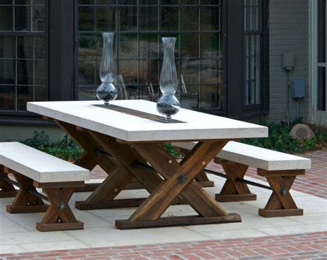 Adorable Wood Patio Furniture Ideas Featuring X Shape Brown Rustic Wood ...