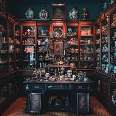 Premium AI Image | steampunk interior lab