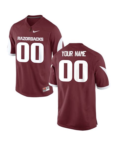 Nike Men's Arkansas Razorbacks Custom Game Football Jersey - Cardinal Cardinal