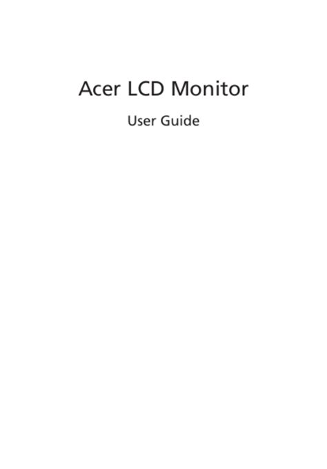 User manual Acer R1 R271 (English - 28 pages)