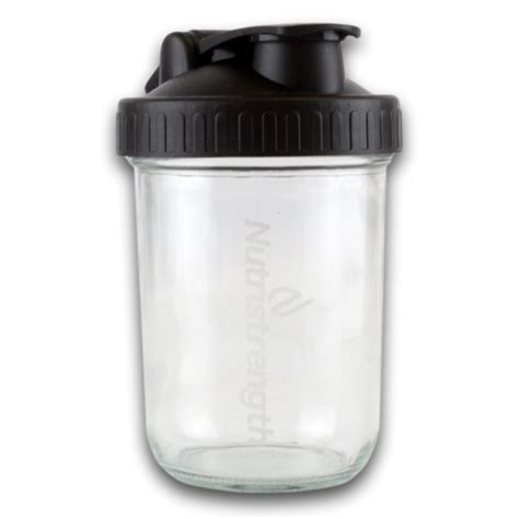 Glass Shaker Mini | Glass Water Bottle | Nutristrength