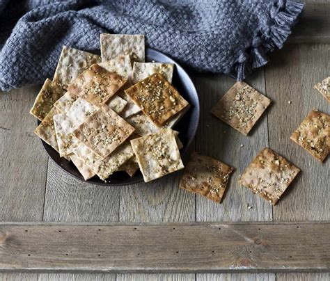 Savory Lavash Crackers - The Domestic Dietitian