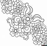 Lace Coloring Page  Easy Drawing Guides sketch template