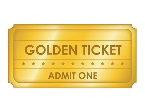 Free Printable Golden Ticket Templates | Blank Golden Tickets | Ticket ...