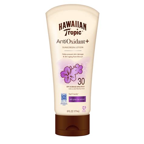 Hawaiian Tropic Antioxidant Plus Sunscreen Lotion SPF 30, 6 fl oz - Walmart.com