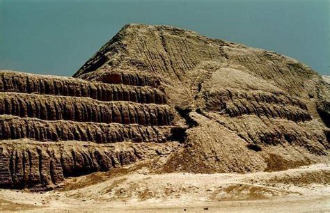 Temple of Sun and Moon pyramids build by the Moche civilization ...