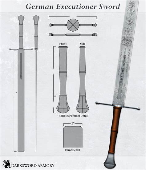 German Executioner Sword (#1349) - Darksword Armory