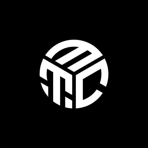 MTC letter logo design on black background. MTC creative initials ...