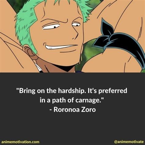 Roronoa Zoro Quote One Piece Quotes Zoro One Piece Warrior Quotes