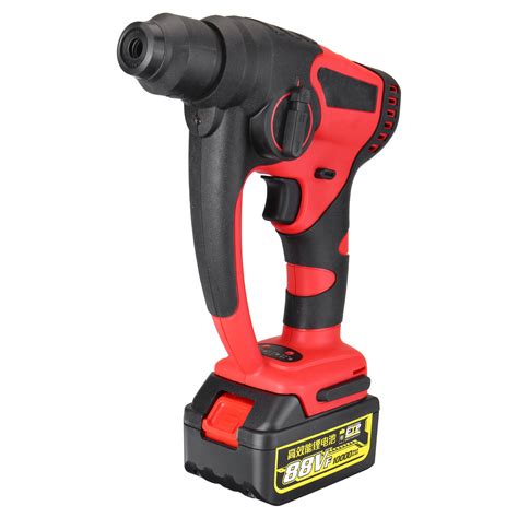 88V 800W Rotary Hammer Impact Drill Brushless Cordless 10000mAh Li-Ion Electric Hammer Drill W ...