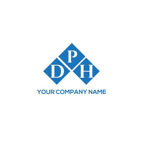 DPH letter logo design on white background. DPH creative initials letter logo concept. DPH ...