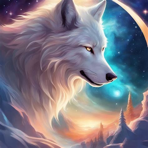 Premium AI Image | Free Photo Galaxy Wolf Wallpaper