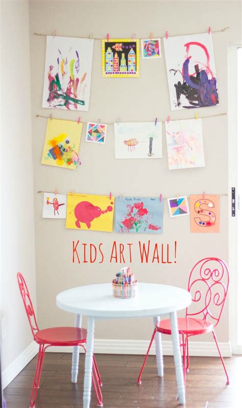 The Simplest Way to Display Your Kids' Art! - Design Improvised