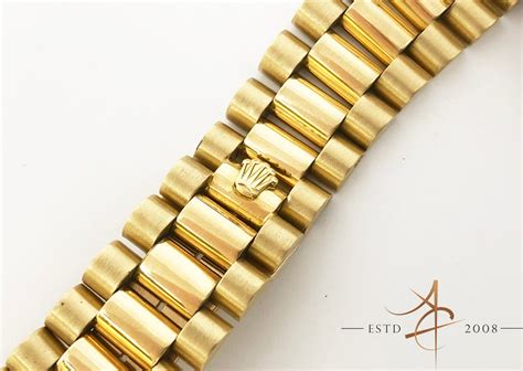 Original Rolex 18K Solid Gold President Bracelet – Asia Timepiece Centre