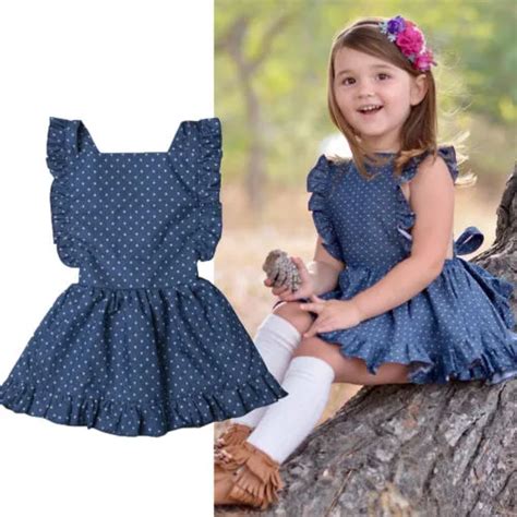 Emmbabay Toddler Kids Children Baby Girl Dot Ruffle Sleeveless Party ...