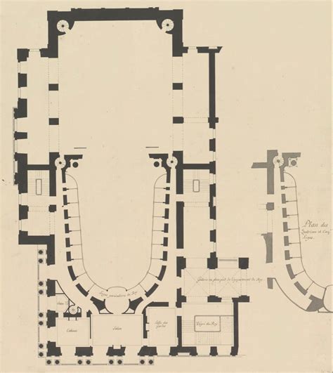 Château de Versailles Opera First Floor Plan, Unexecuted, Circa 1753 ...