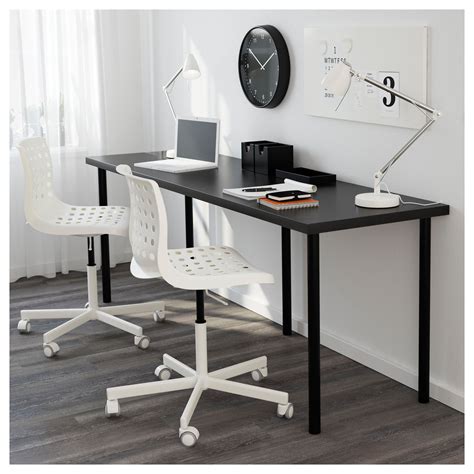 IKEA - LINNMON / ADILS Table black-brown, black | Ikea table tops, Home office furniture, Ikea ...