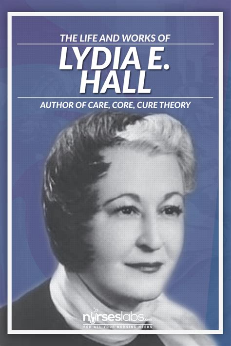 Lydia Hall: Care, Cure, Core Nursing Theory | History of nursing, Nurse, Patient care