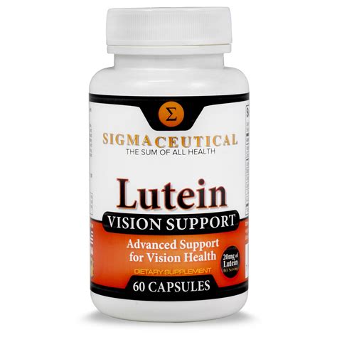 Lutein Vision Support, 60 Capsules | Sigmaceutical.com