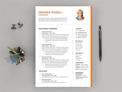 Free Resume Template Microsoft Word – Biggest.creativedeveloper.my.id