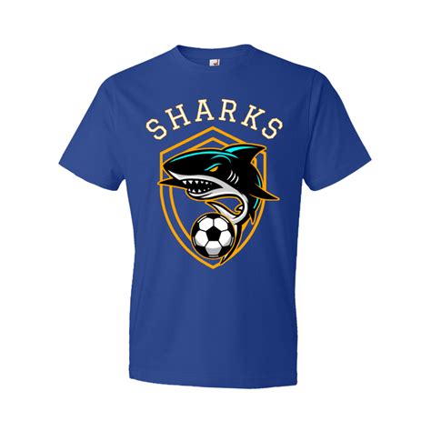 Sharks soccer team T-shirt template | Tshirt-Factory