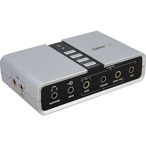 StarTech 7.1 USB Audio Adapter External Sound Card ICUSBAUDIO7D