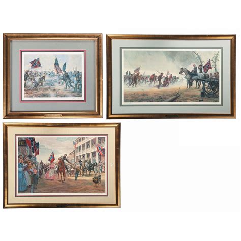 Three Framed Mort Kunstler Civil War Prints