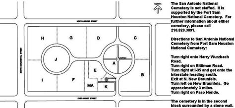 Fort Sam Houston Cemetery Map - Maping Resources