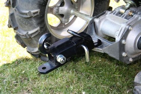 Off Road ATV Receiver Trailer Hitch 2" 3 Way Ball Tow Hook Utility Lawn ...