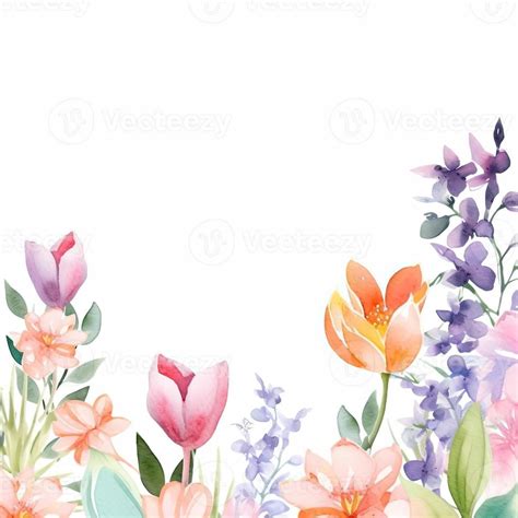 Watercolor spring flowers 22951757 Stock Photo at Vecteezy