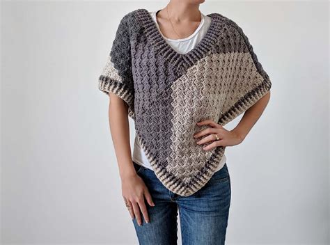 Crochet Poncho Pattern – Corner to Corner Poncho with Caron Big Cakes ...