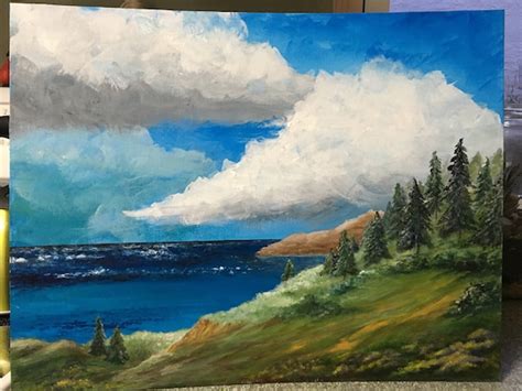 Landscape Painting Landscape Paintings Ocean Painting Ocean | Etsy Australia