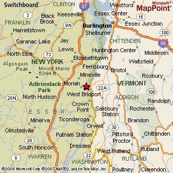 Port Henry, New York Area Map & More