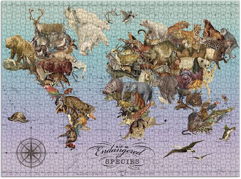 Wendy Gold Endangered Species 1500 Piece Puzzle, 1500 Pieces, Galison | Puzzle Warehouse