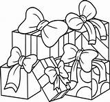 Christmas Gifts Isolated Coloring Page For Kids 8944132 Vector Art At  sketch template
