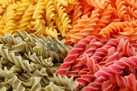 four flavors of fusilli pasta by sirylok Vectors & Illustrations Free download - Yayimages