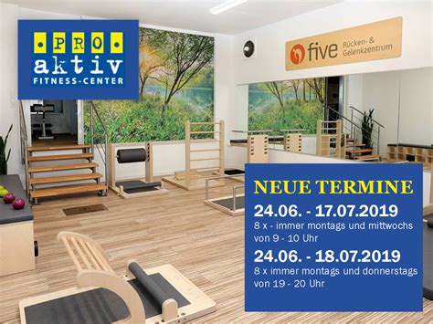 PRO-aktiv Fitness – Neue Kurse – Einkaufszentrum Süd Renningen