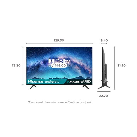 Buy Hisense A71F 146 cm (58 inch) 4K Ultra HD LED Android TV with Google Assistant (2021 model ...