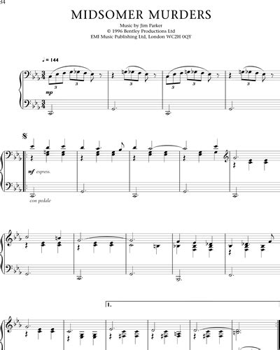 Midsomer Murders Piano Sheet Music by Jim Parker | nkoda | Free 7 days trial