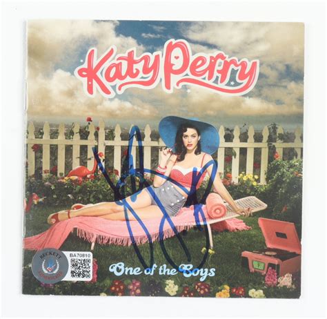 Katy Perry Signed "One of the Boys" CD Album Cover (Beckett) | Pristine Auction