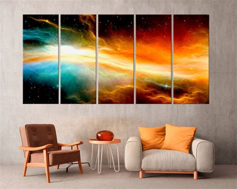 Outer space wall art Abstract stars print Nebula canvas art | Etsy