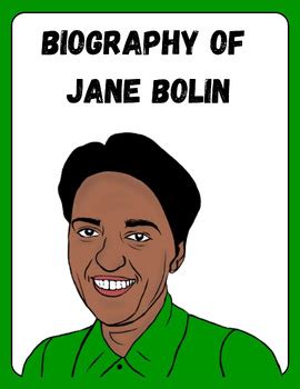 Biography of JANE BOLIN/ BLACK HISTORY MONTH JANE BOLIN by children world