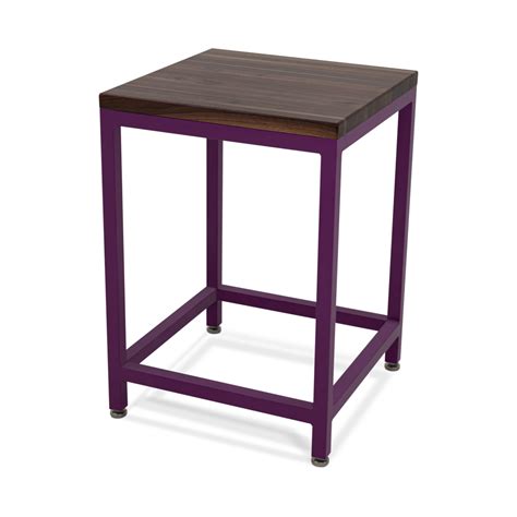 Walnut Top Purple Side Table | Formaspace