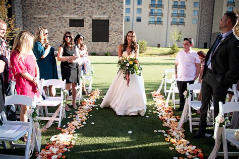 Wedding at Gaylord Rockies Resort with Denver Sunset