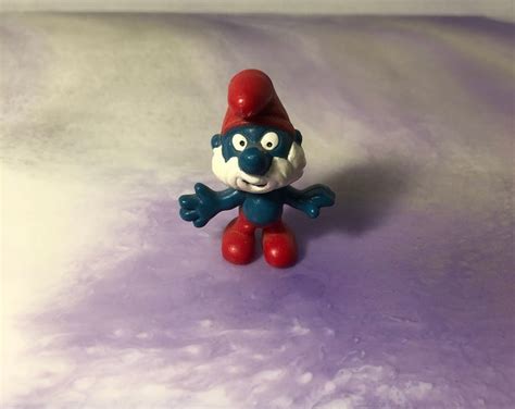 Vintage Smurfs 2 Smurf PAPA SMURF Figure PVC Cake - Etsy