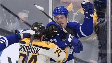 Jeremy Swayman makes 28 saves, Bruins beat weary Maple Leafs 4-1 for ...